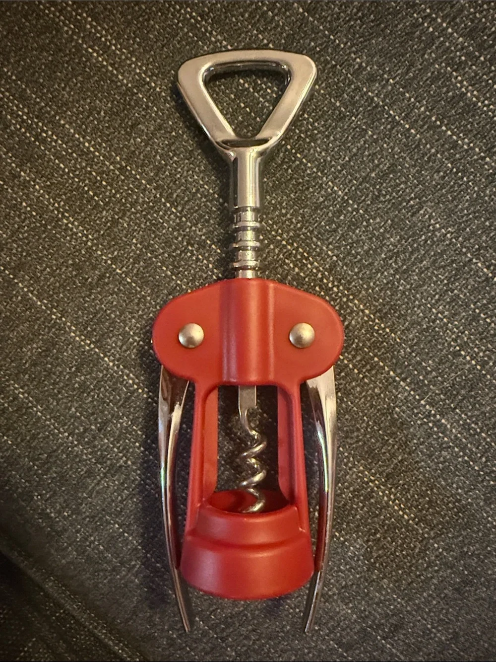 Wine opener with bottle cap opener, Pampered Chef